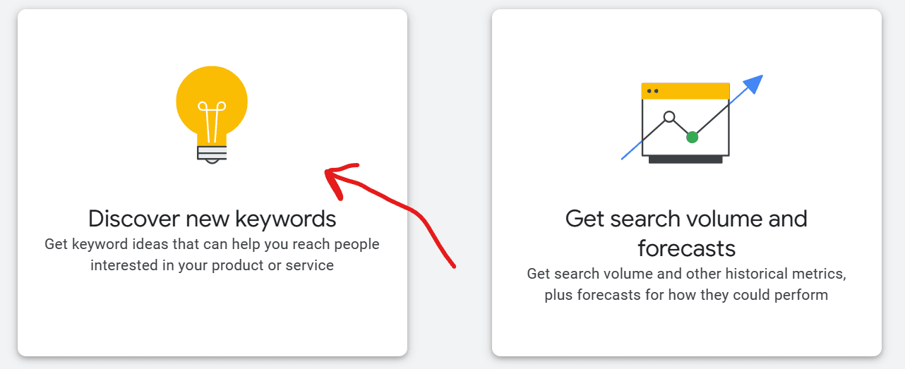 Google Key Word Planner för sökordsanaly